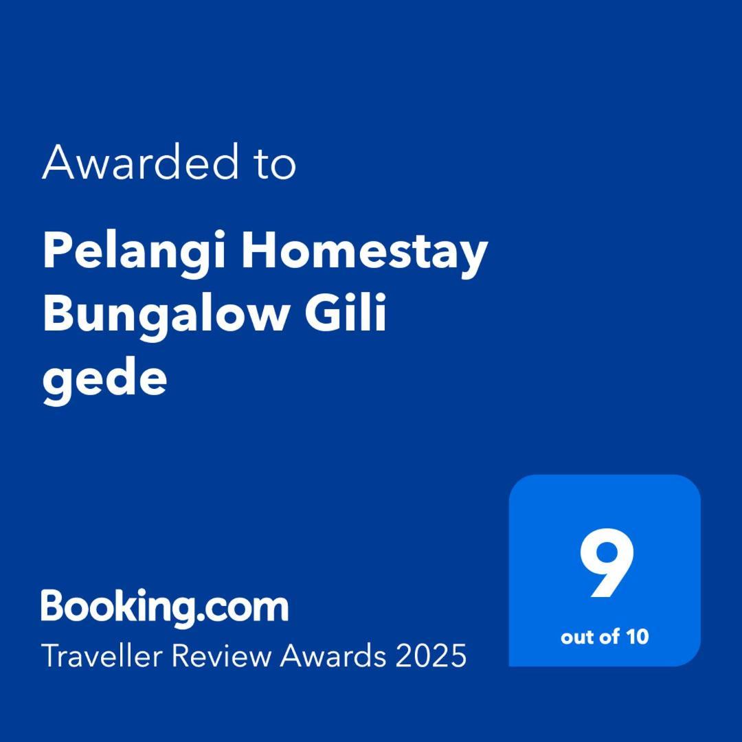 Pelangi Homestay Bungalow Gili Gede Sekotong Ngoại thất bức ảnh